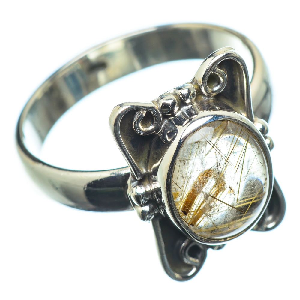 Rutilated Quartz Rings handcrafted by Ana Silver Co - RING24498