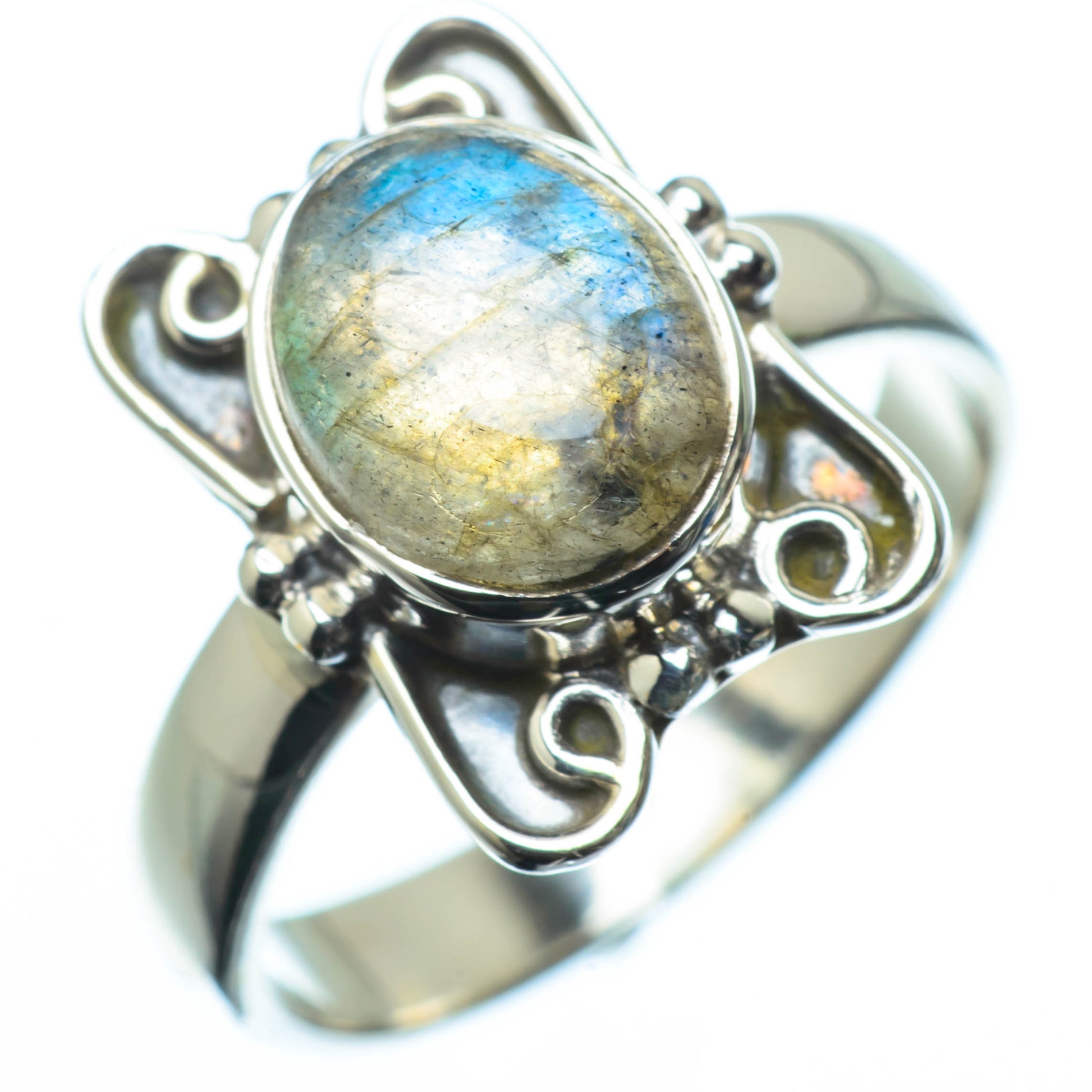 Labradorite Rings handcrafted by Ana Silver Co - RING24689
