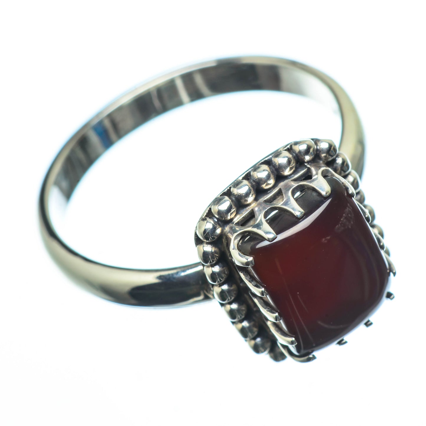 Red Onyx Rings handcrafted by Ana Silver Co - RING24728