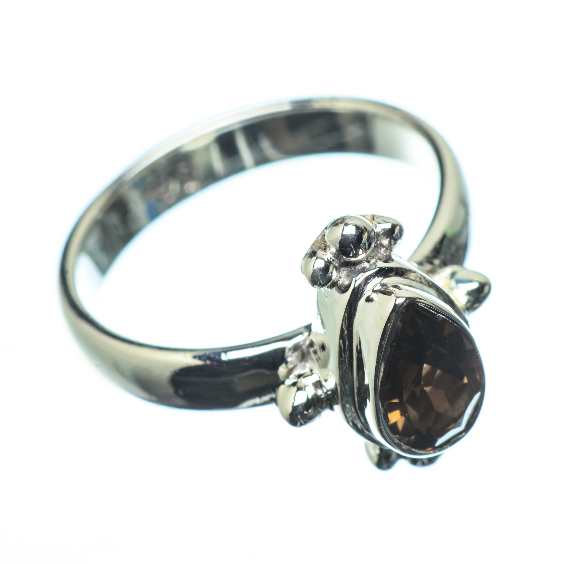 Smoky Quartz Rings handcrafted by Ana Silver Co - RING24815