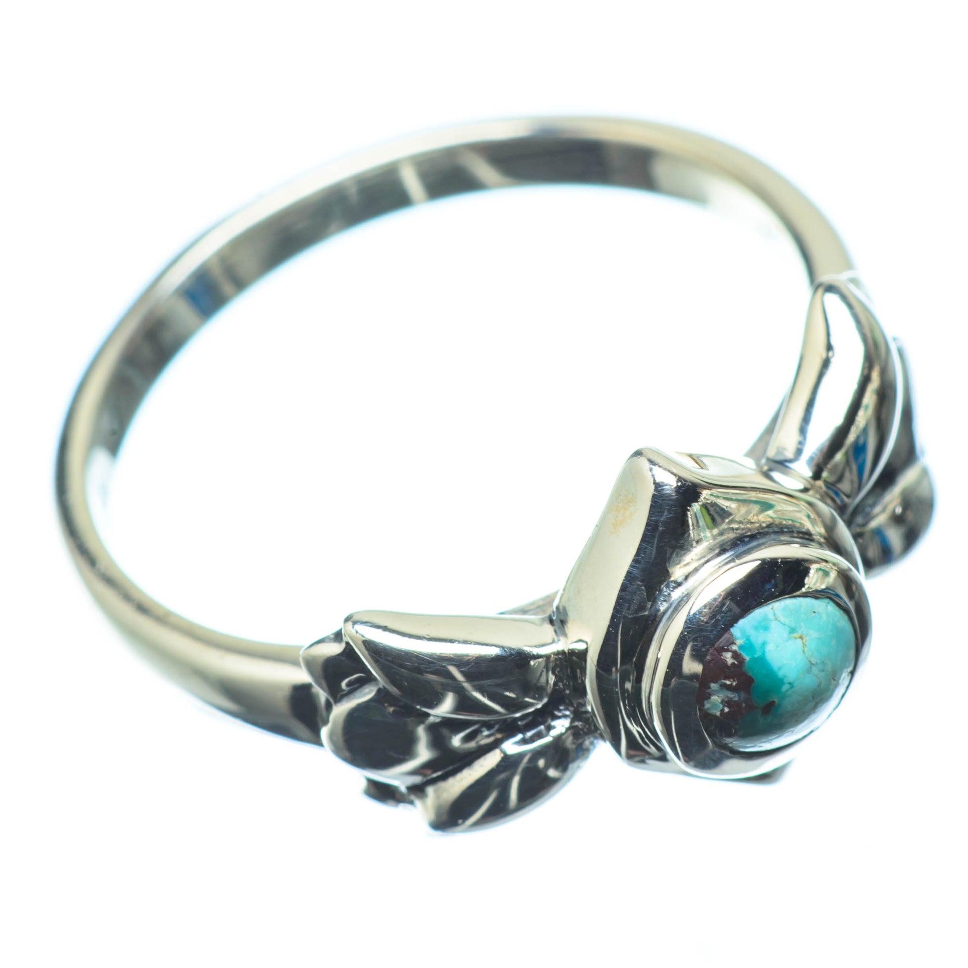 Tibetan Turquoise Rings handcrafted by Ana Silver Co - RING24922