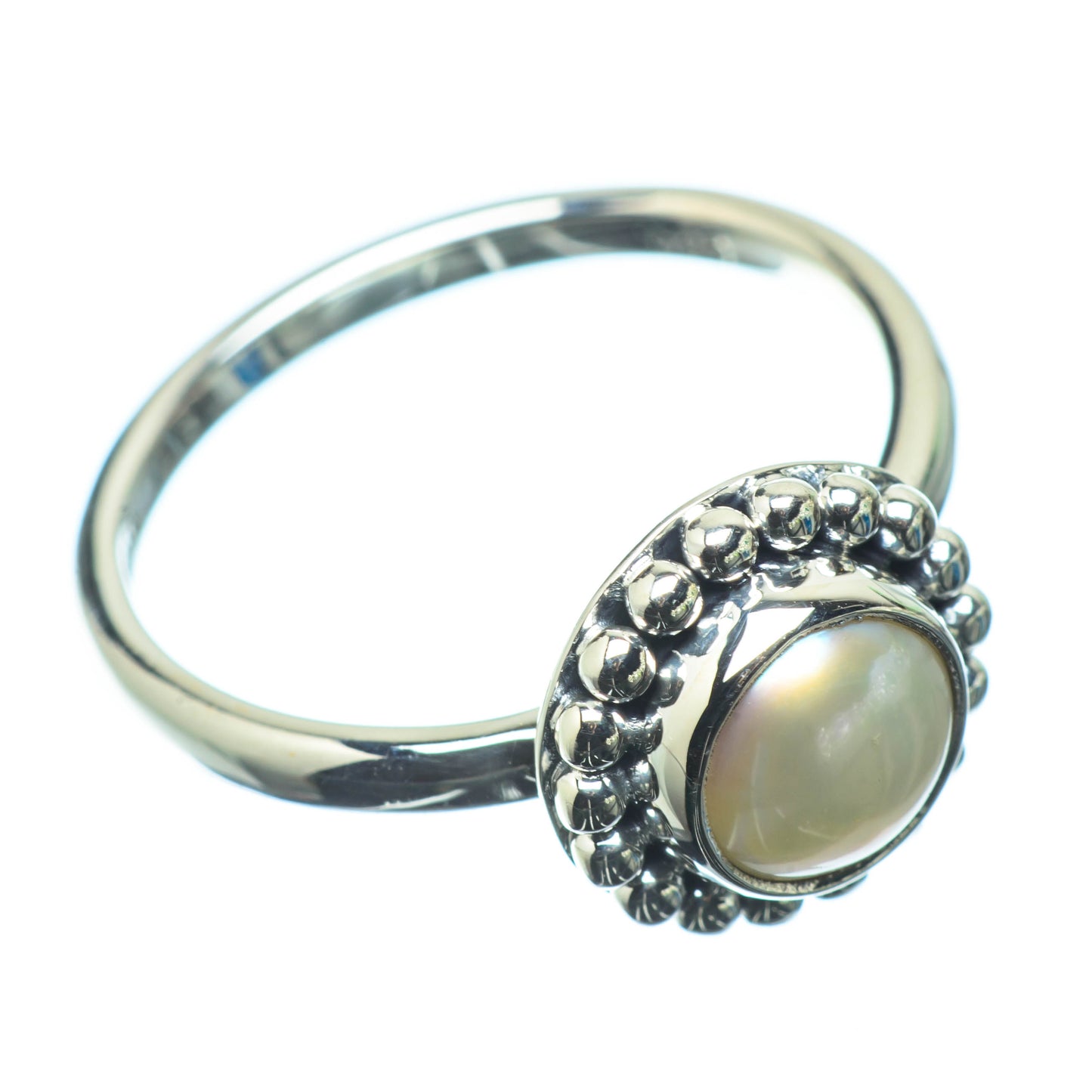 Cultured Pearl Rings handcrafted by Ana Silver Co - RING25023