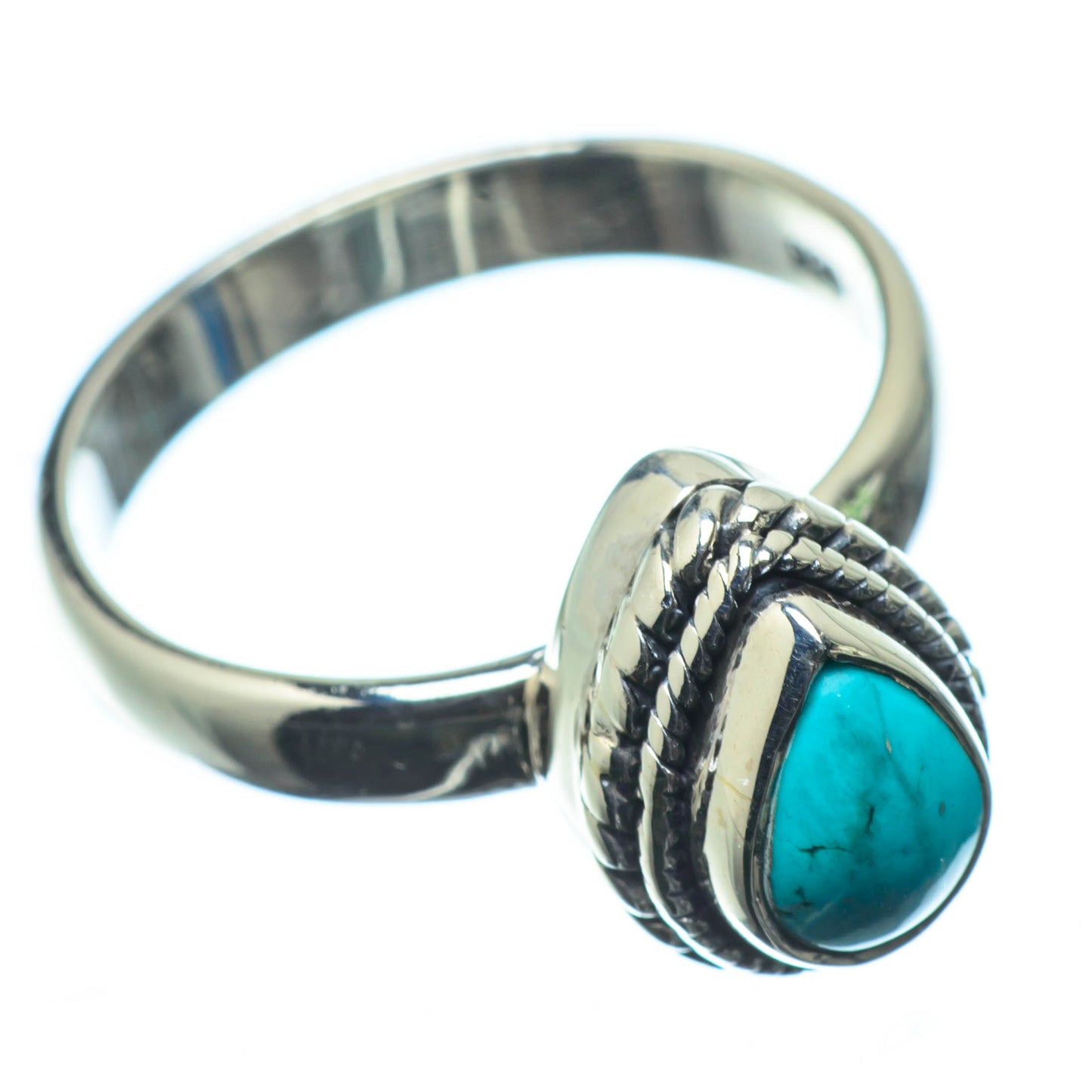 Tibetan Turquoise Rings handcrafted by Ana Silver Co - RING25090