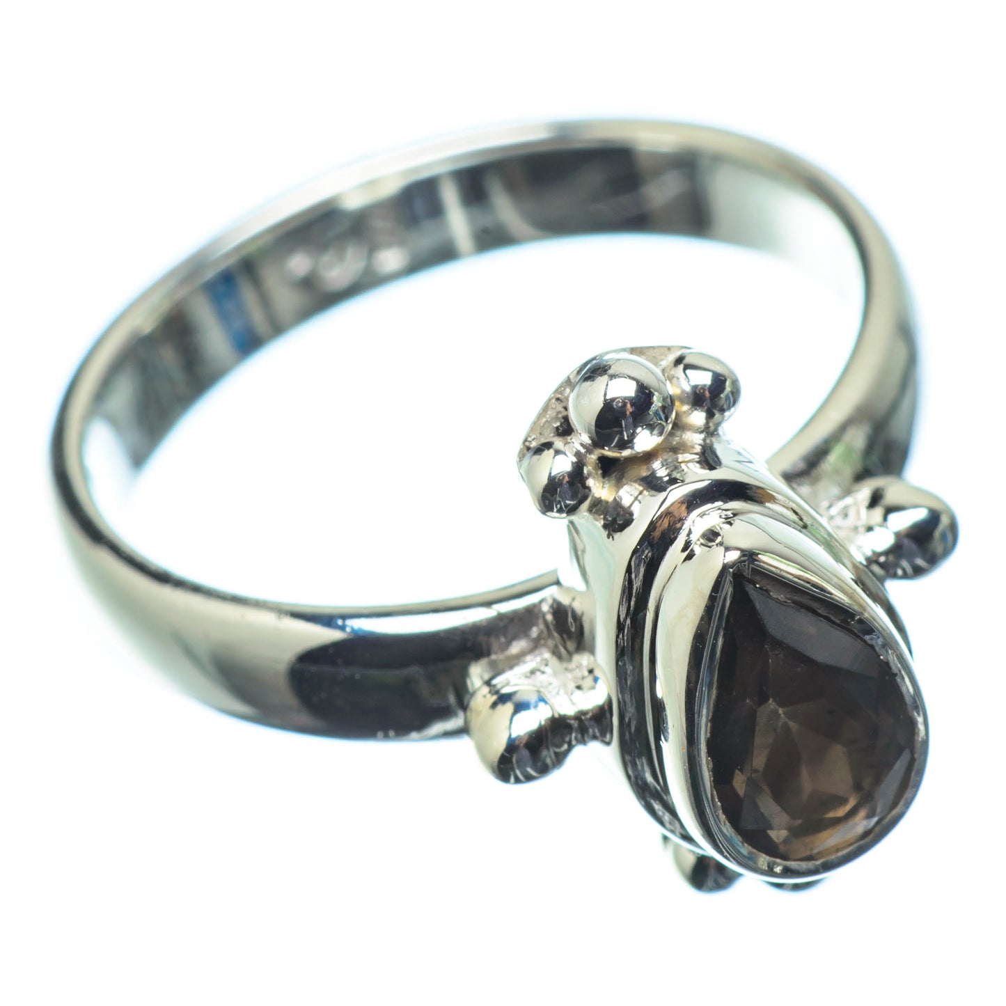 Smoky Quartz Rings handcrafted by Ana Silver Co - RING25096