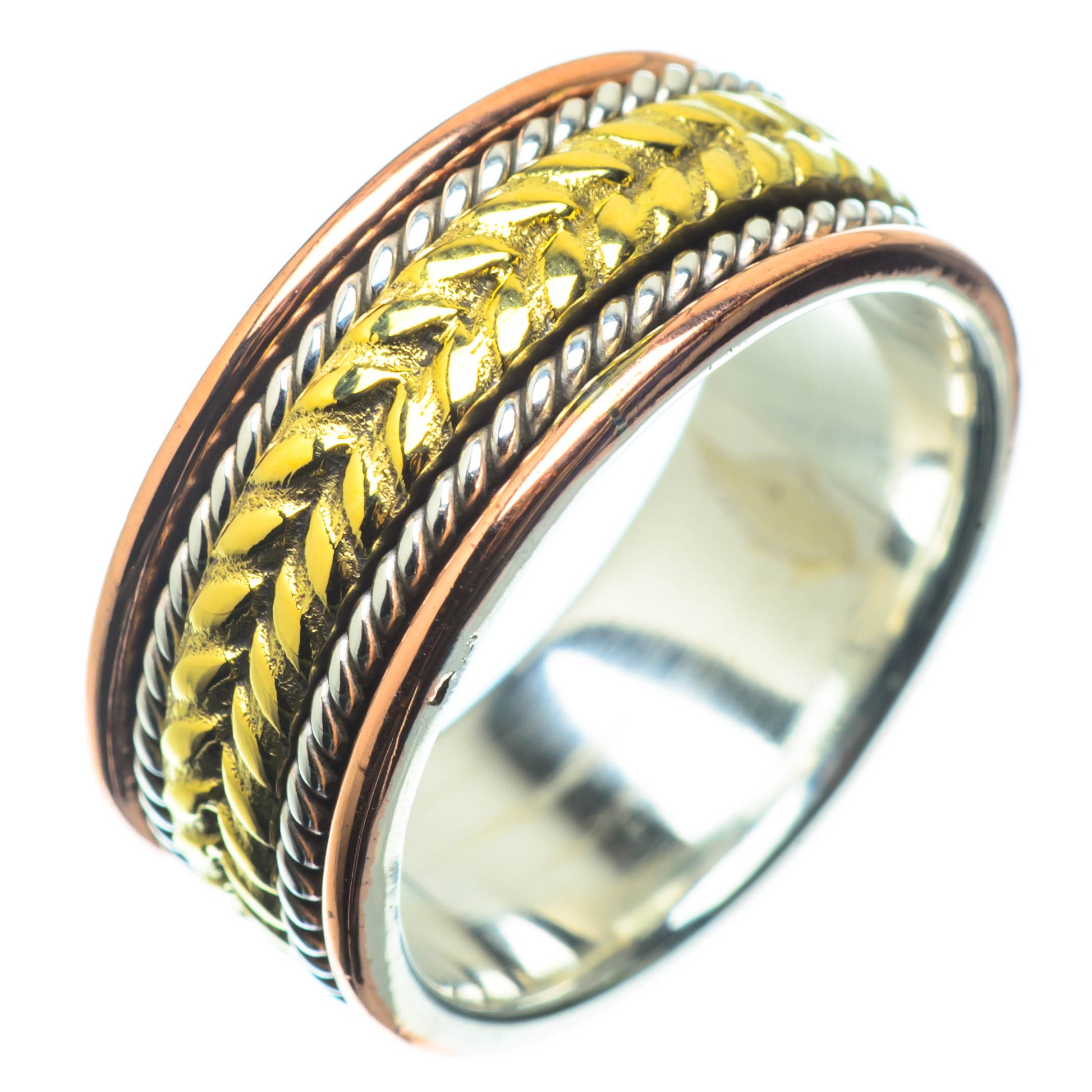 Meditation Spinner Rings handcrafted by Ana Silver Co - RING25217