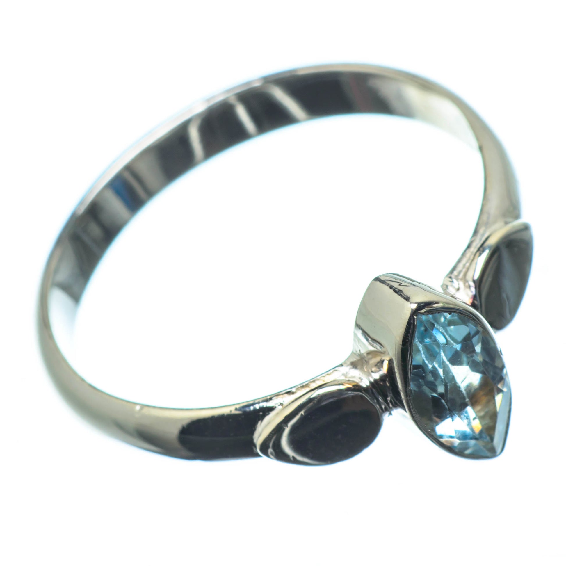 Blue Topaz Rings handcrafted by Ana Silver Co - RING25226