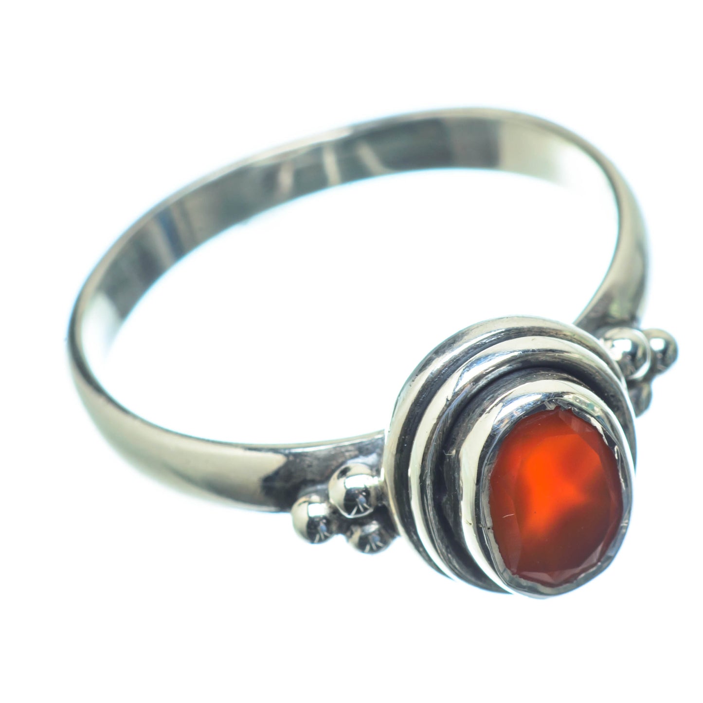 Red Onyx Rings handcrafted by Ana Silver Co - RING25672