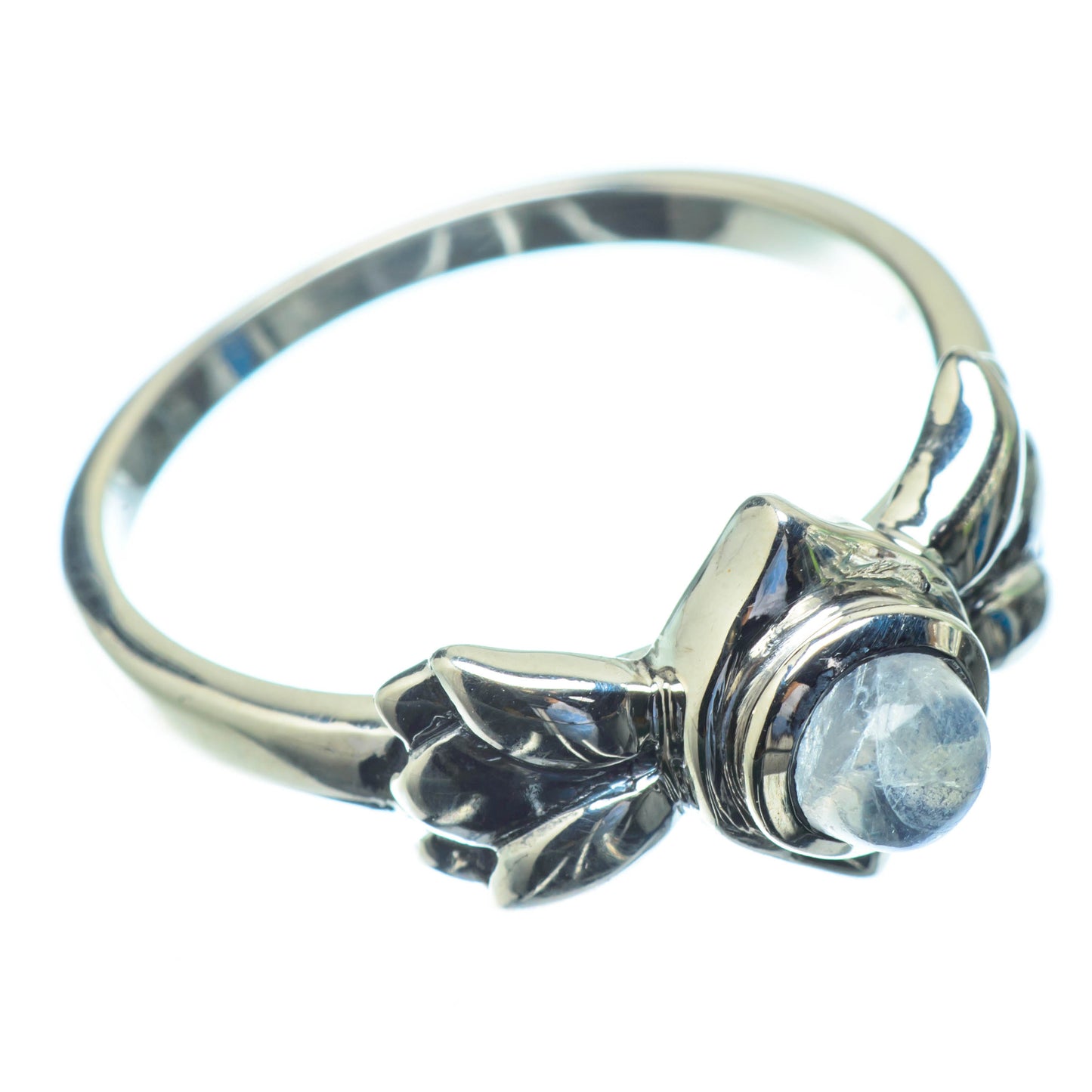 Rainbow Moonstone Rings handcrafted by Ana Silver Co - RING25838