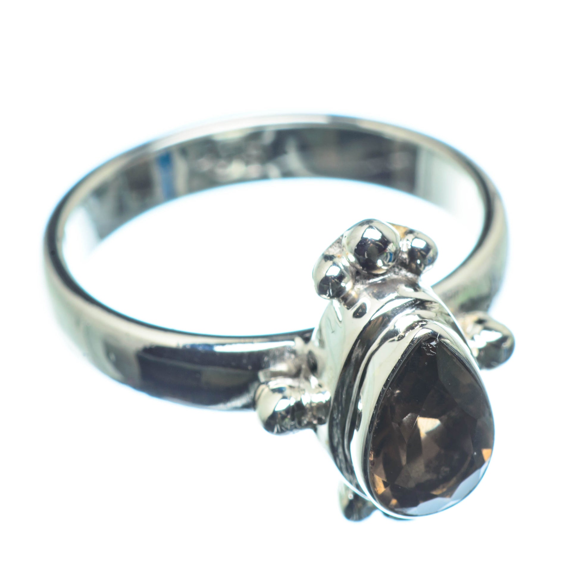 Smoky Quartz Rings handcrafted by Ana Silver Co - RING25981