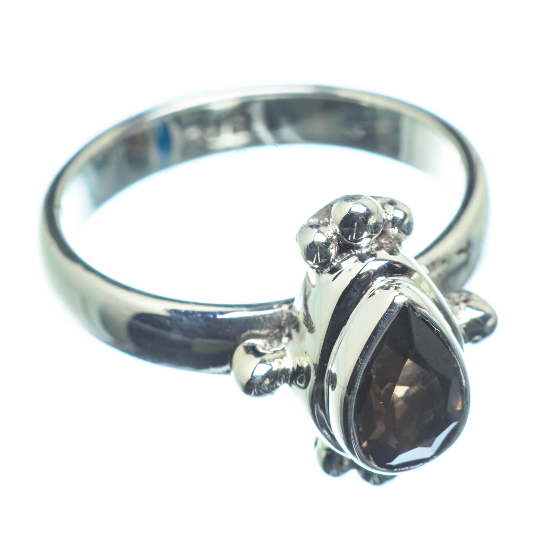 Smoky Quartz Rings handcrafted by Ana Silver Co - RING26076