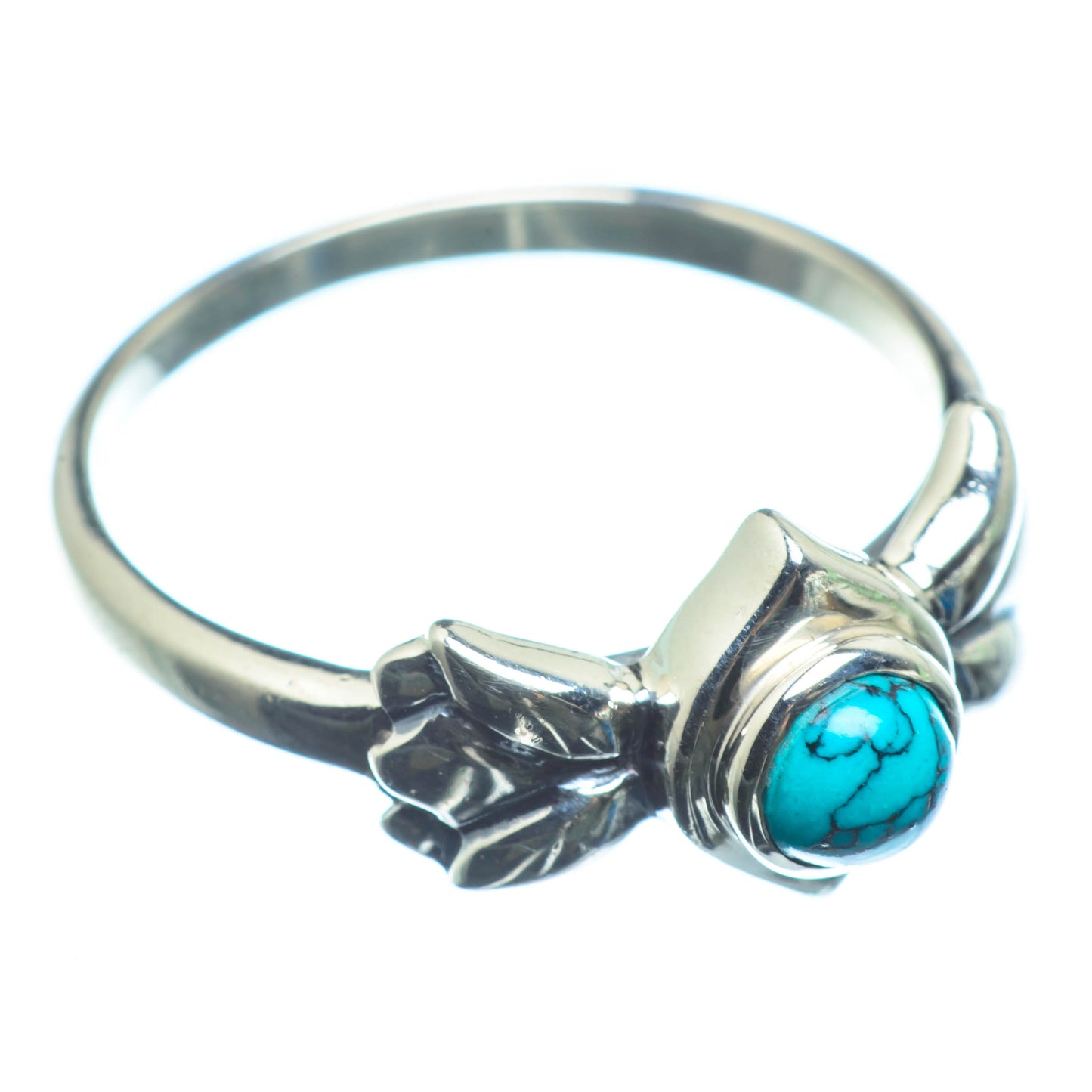 Tibetan Turquoise Rings handcrafted by Ana Silver Co - RING26235