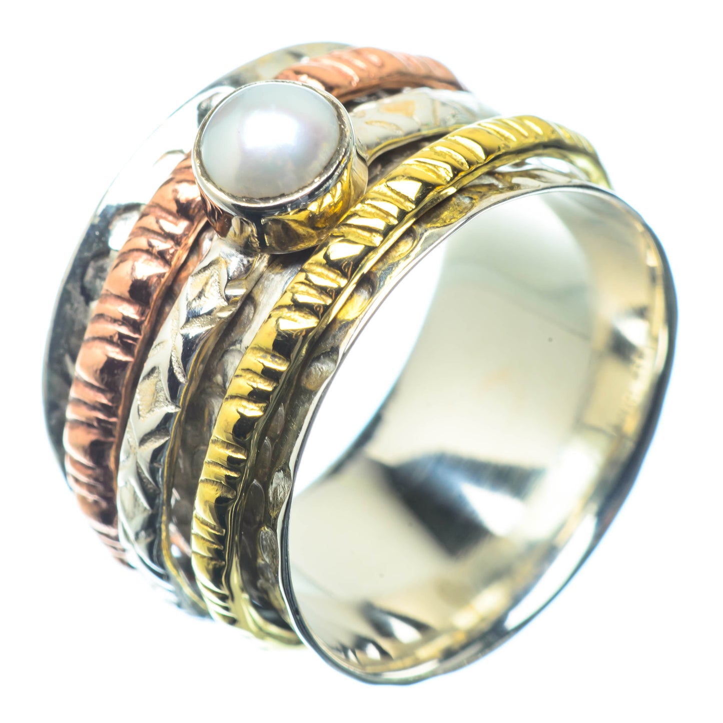 Cultured Pearl Rings handcrafted by Ana Silver Co - RING26438
