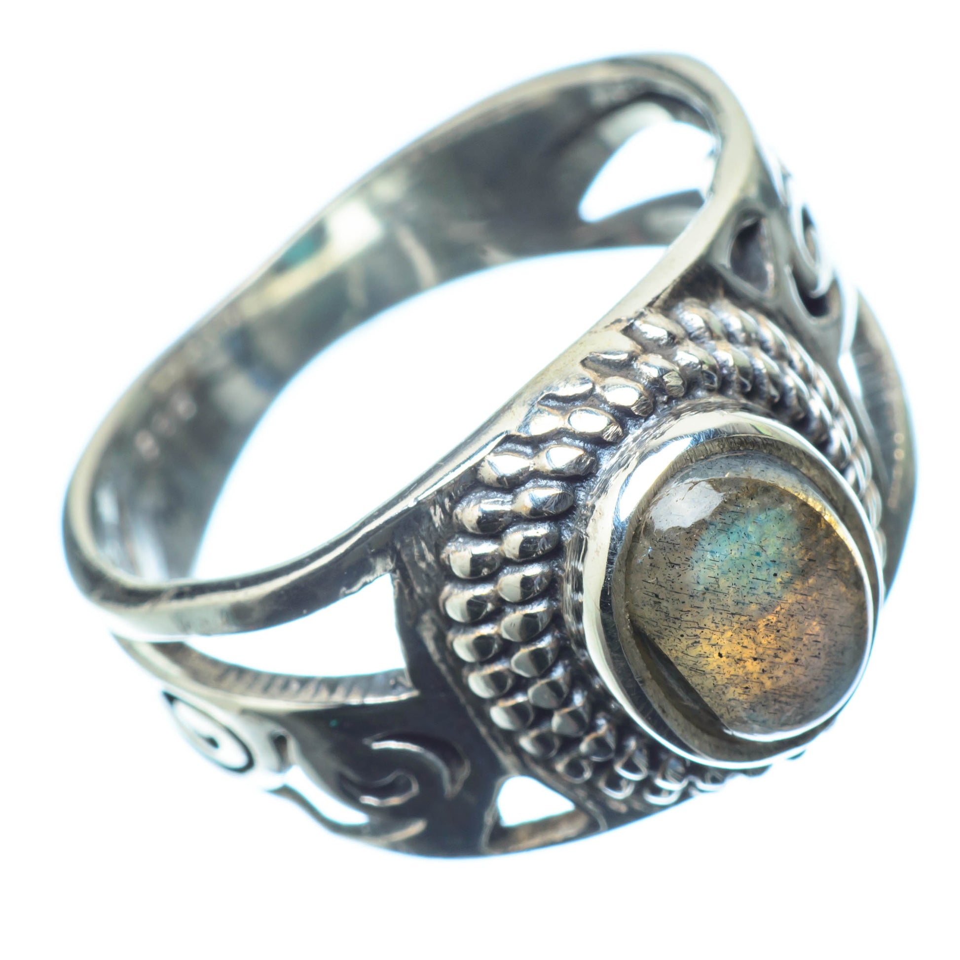 Labradorite Rings handcrafted by Ana Silver Co - RING27098