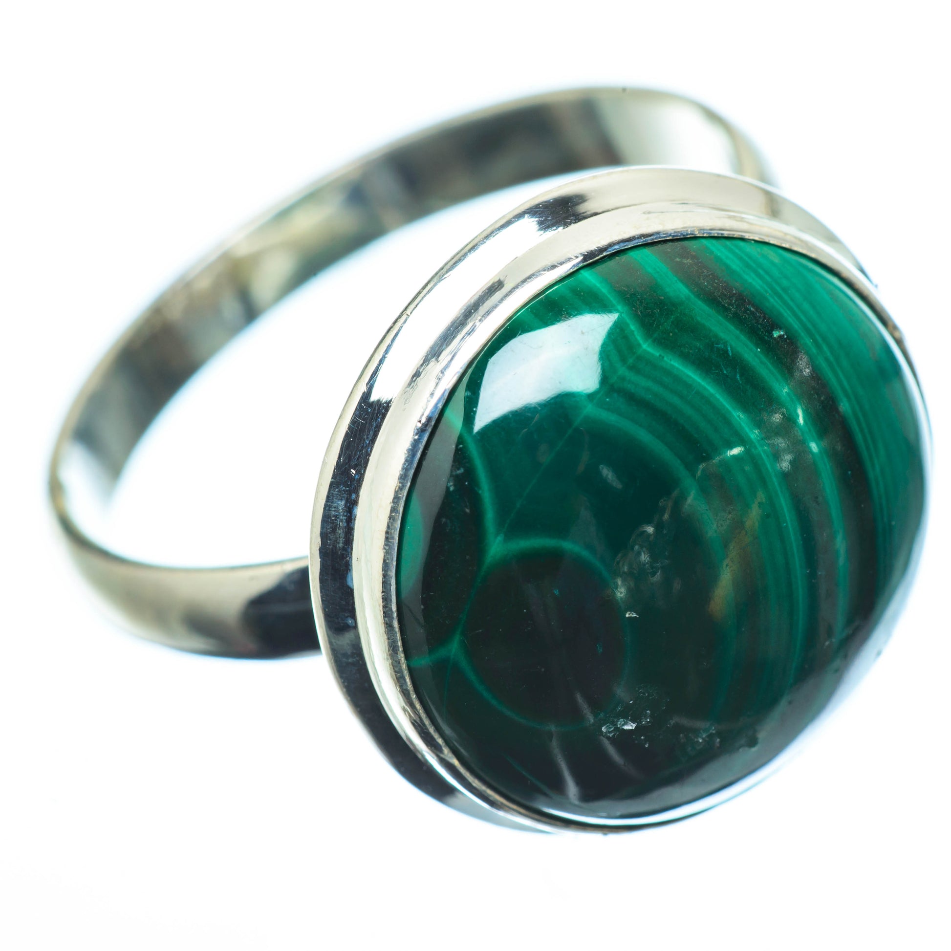 Malachite Rings handcrafted by Ana Silver Co - RING27432