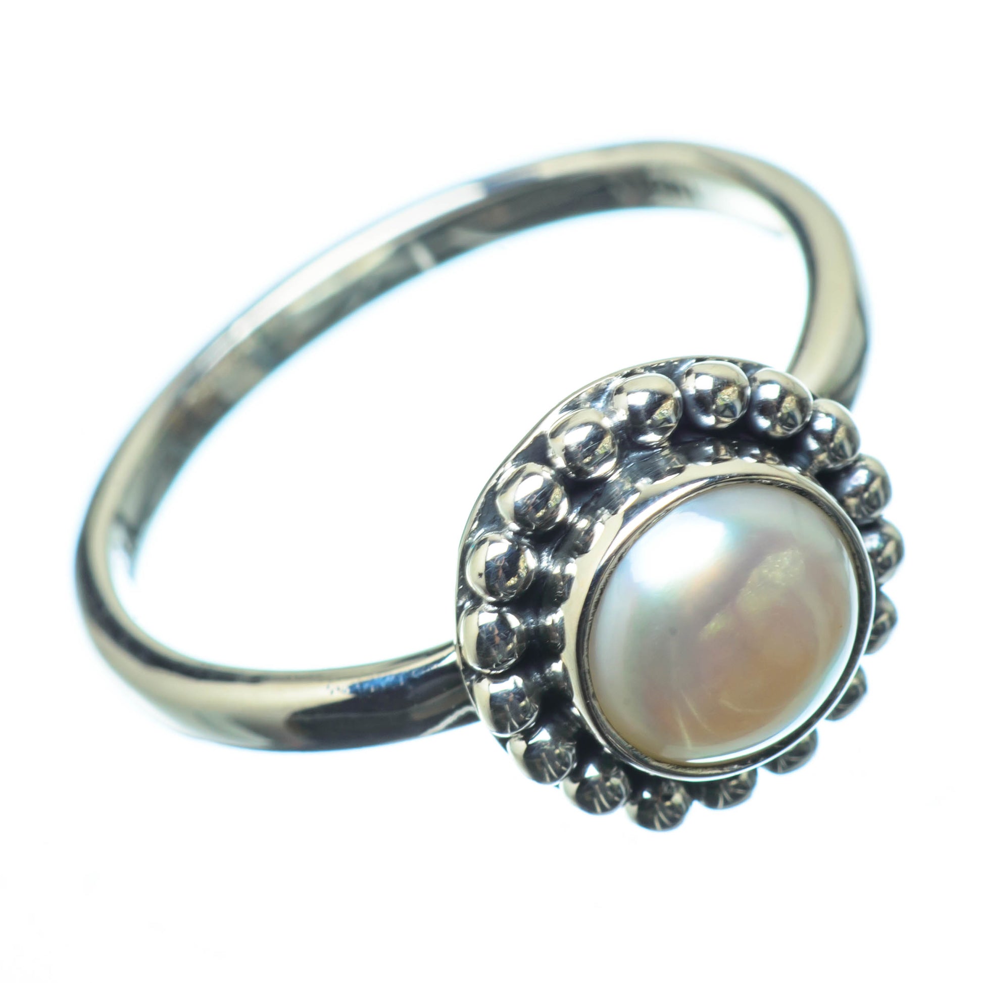 Cultured Pearl Rings handcrafted by Ana Silver Co - RING27588