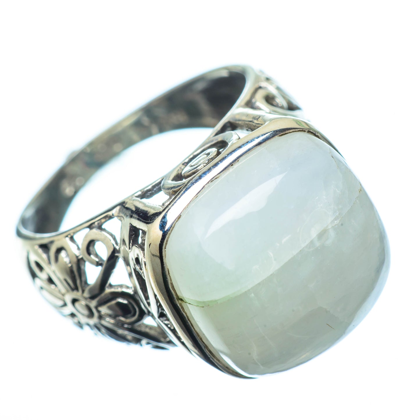 Rainbow Moonstone Rings handcrafted by Ana Silver Co - RING27672