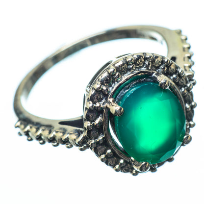 Green Onyx Rings handcrafted by Ana Silver Co - RING27909