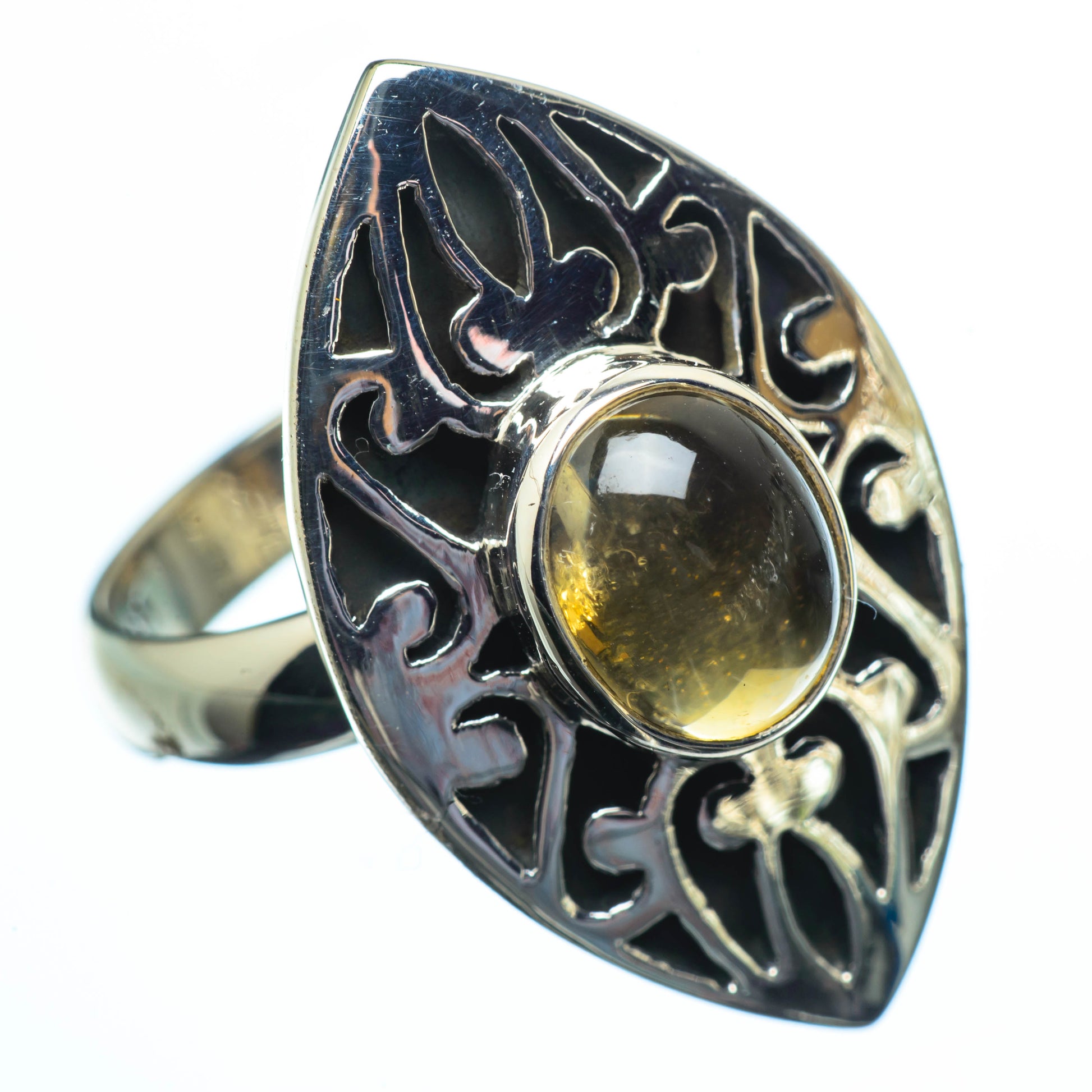 Citrine Rings handcrafted by Ana Silver Co - RING28163