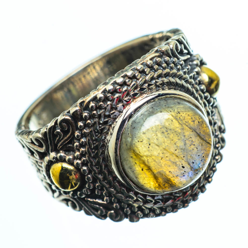 Labradorite Rings handcrafted by Ana Silver Co - RING28636