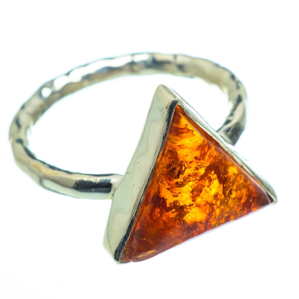 Baltic Amber Rings handcrafted by Ana Silver Co - RING28945
