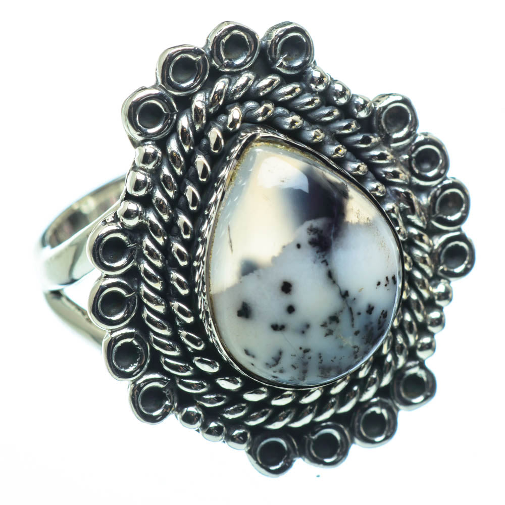 Dendritic Opal Rings handcrafted by Ana Silver Co - RING29222