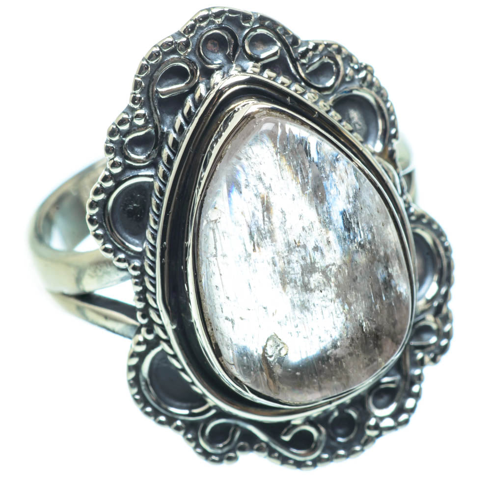Rainbow Moonstone Rings handcrafted by Ana Silver Co - RING29313