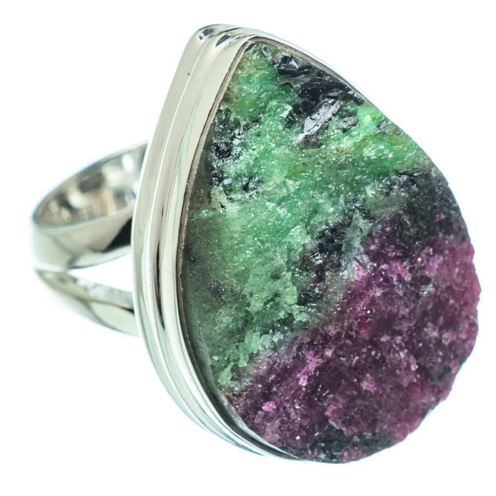 Ruby Zoisite Rings handcrafted by Ana Silver Co - RING29437