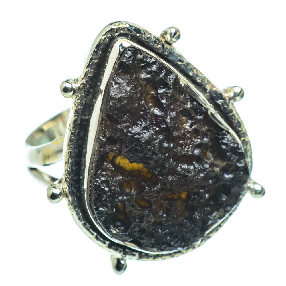 Tektite Rings handcrafted by Ana Silver Co - RING29467