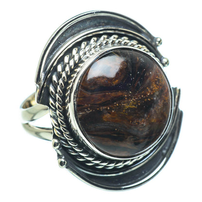 Golden Pietersite Rings handcrafted by Ana Silver Co - RING29491