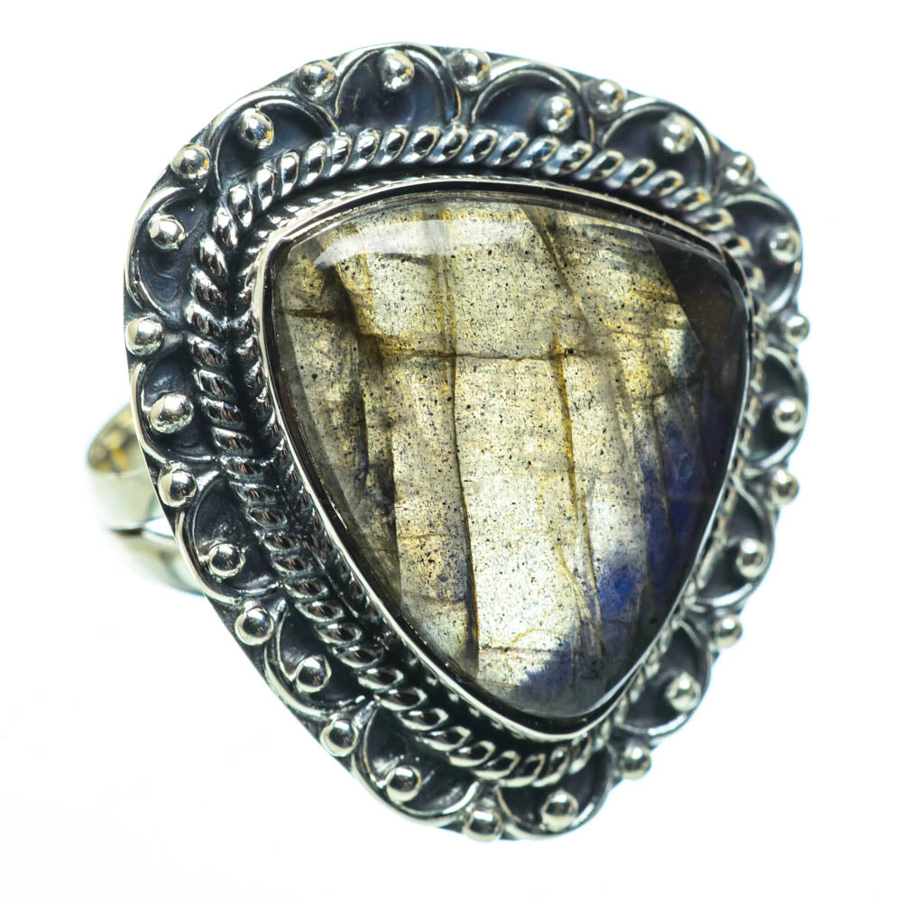 Labradorite Rings handcrafted by Ana Silver Co - RING29537