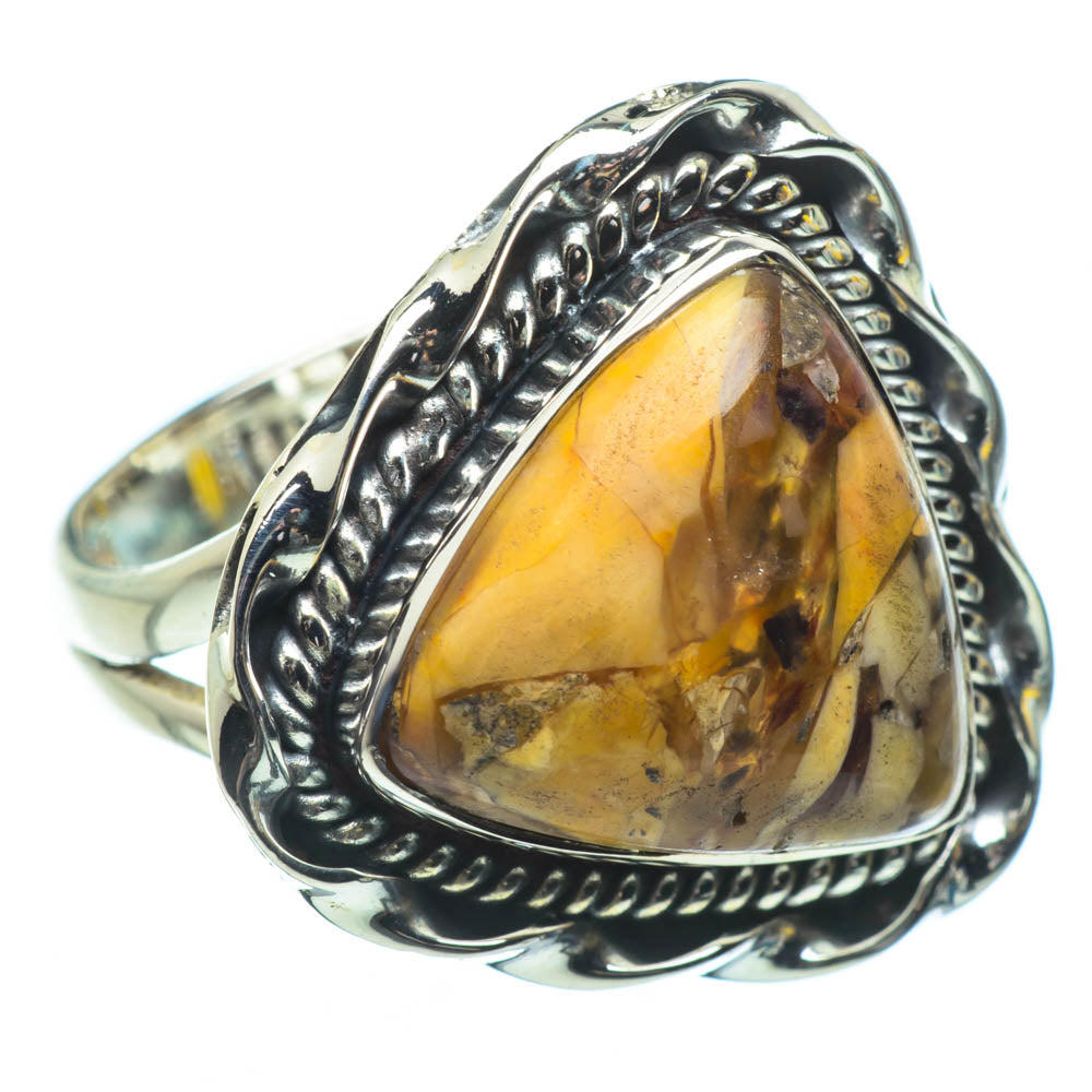 Brecciated Mookaite Rings handcrafted by Ana Silver Co - RING29567