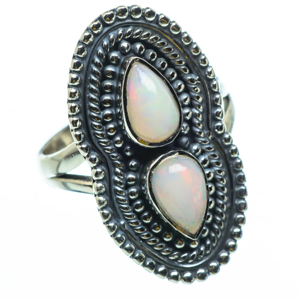 Ethiopian Opal Rings handcrafted by Ana Silver Co - RING29637