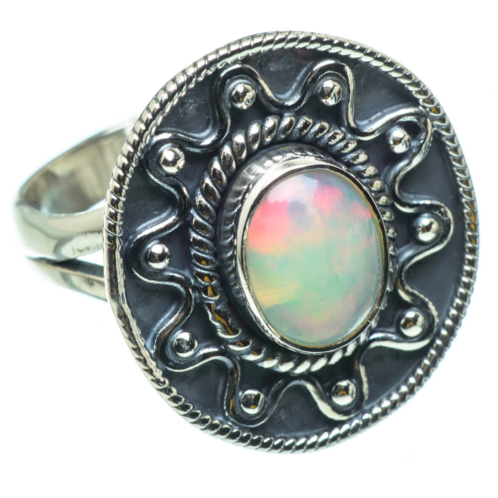Ethiopian Opal Rings handcrafted by Ana Silver Co - RING29755