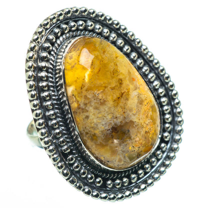 Indonesian Plume Agate Rings handcrafted by Ana Silver Co - RING29876