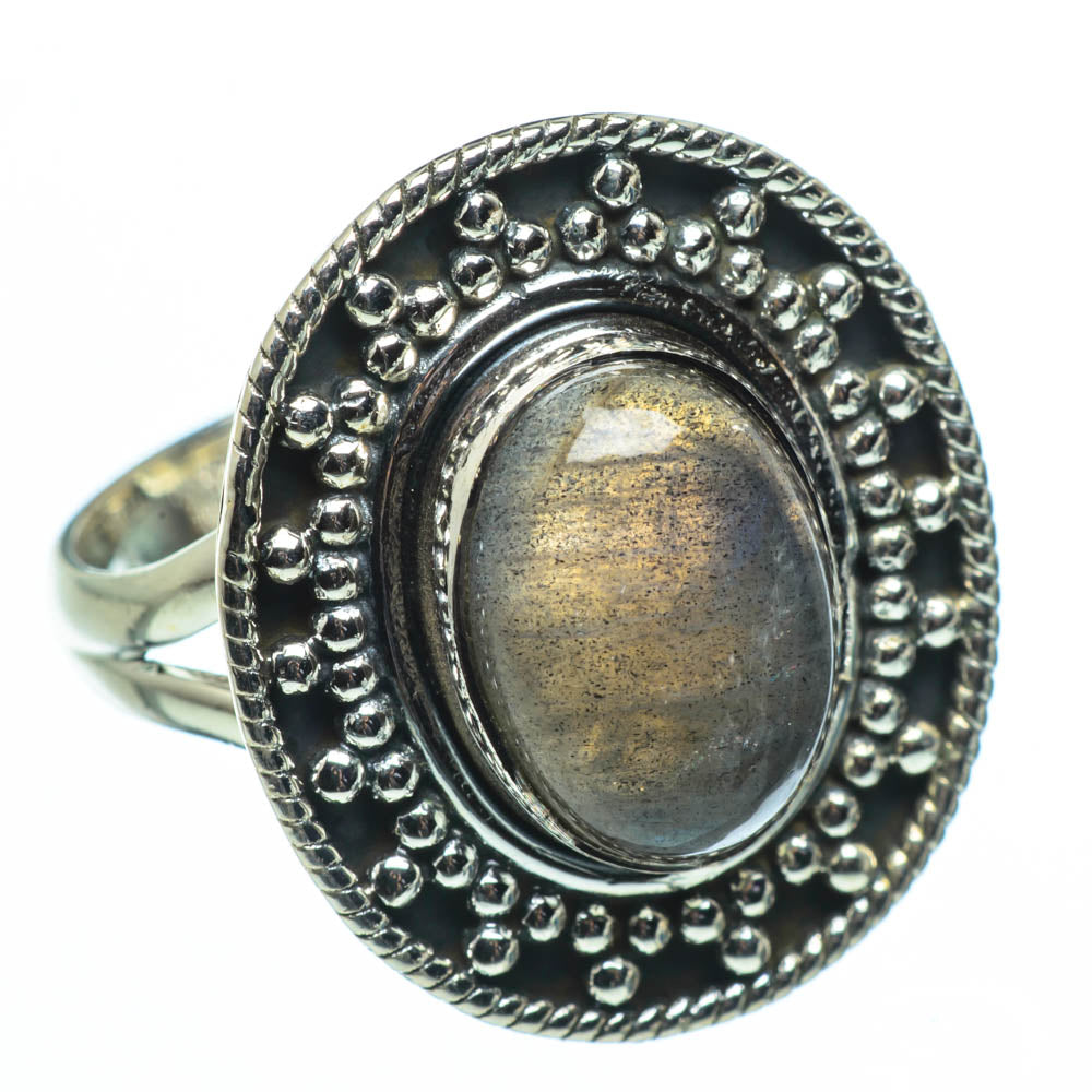 Labradorite Rings handcrafted by Ana Silver Co - RING29989