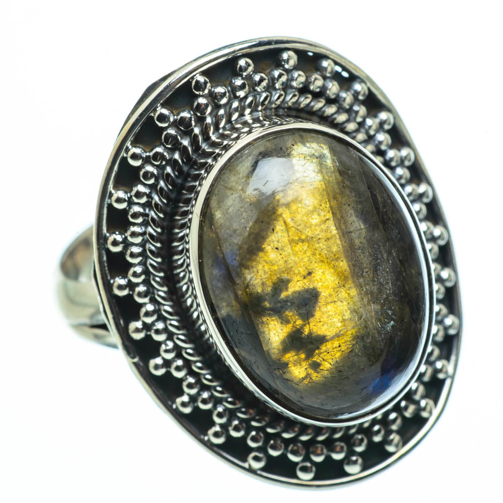 Labradorite Rings handcrafted by Ana Silver Co - RING30068