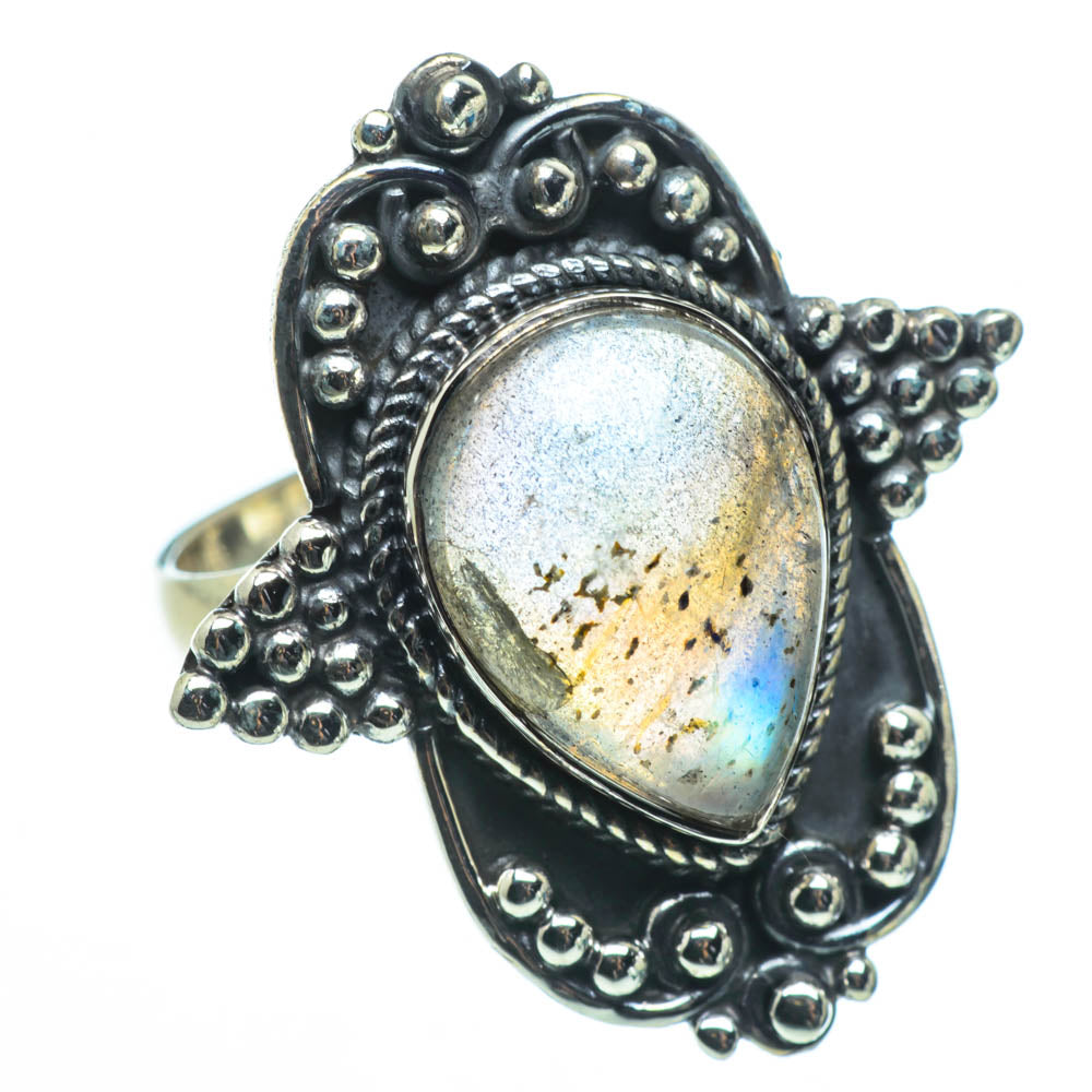 Labradorite Rings handcrafted by Ana Silver Co - RING30134