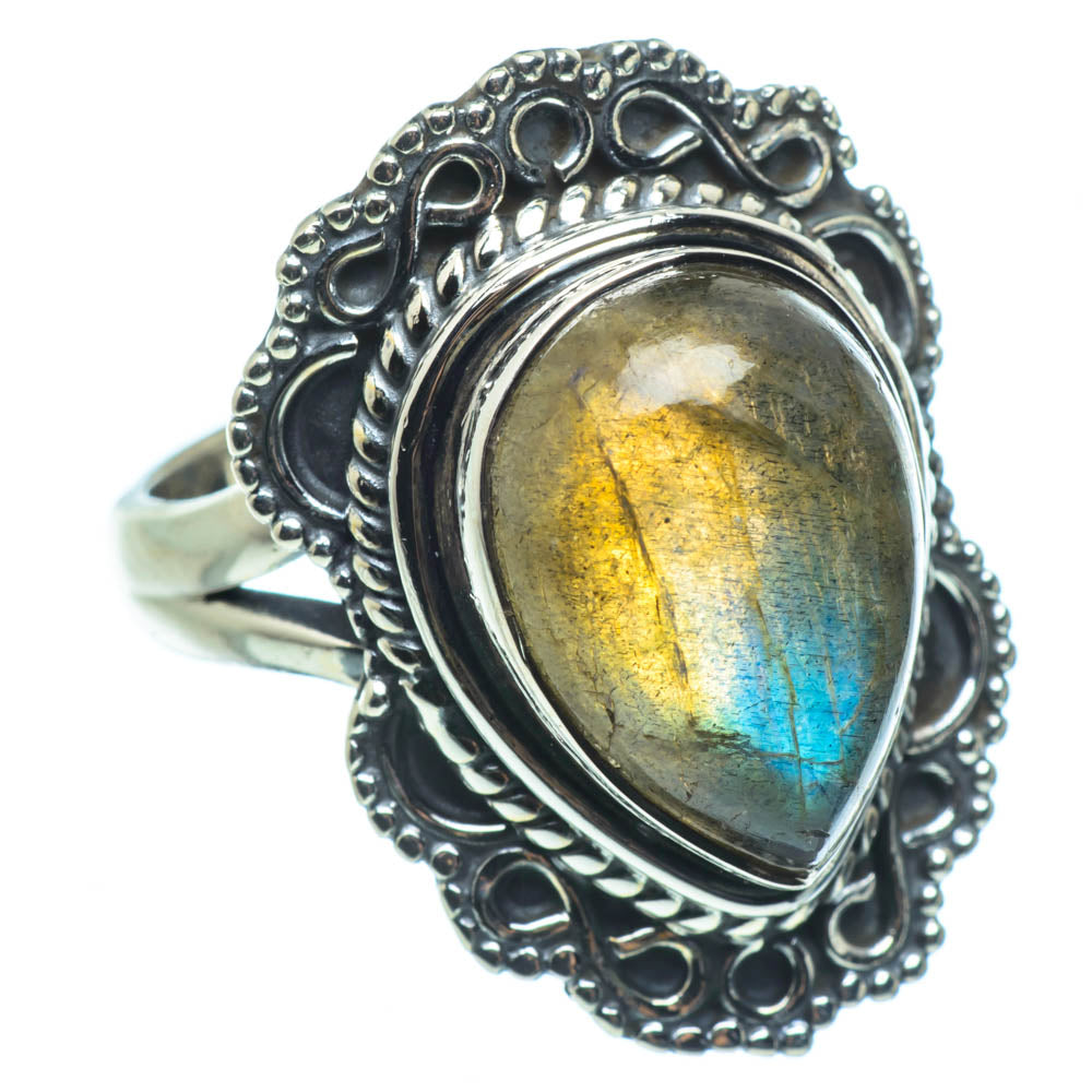 Labradorite Rings handcrafted by Ana Silver Co - RING30178