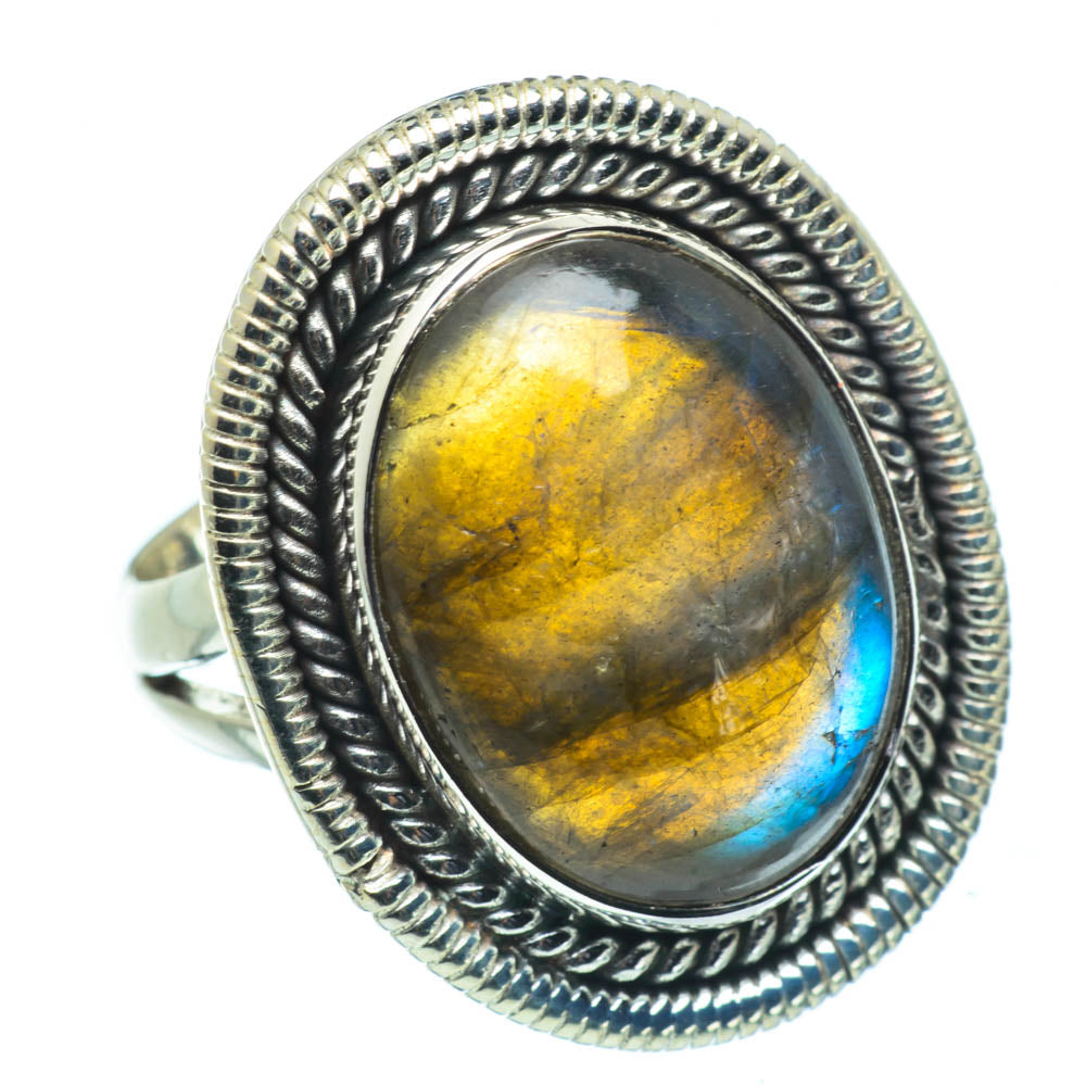 Labradorite Rings handcrafted by Ana Silver Co - RING30232