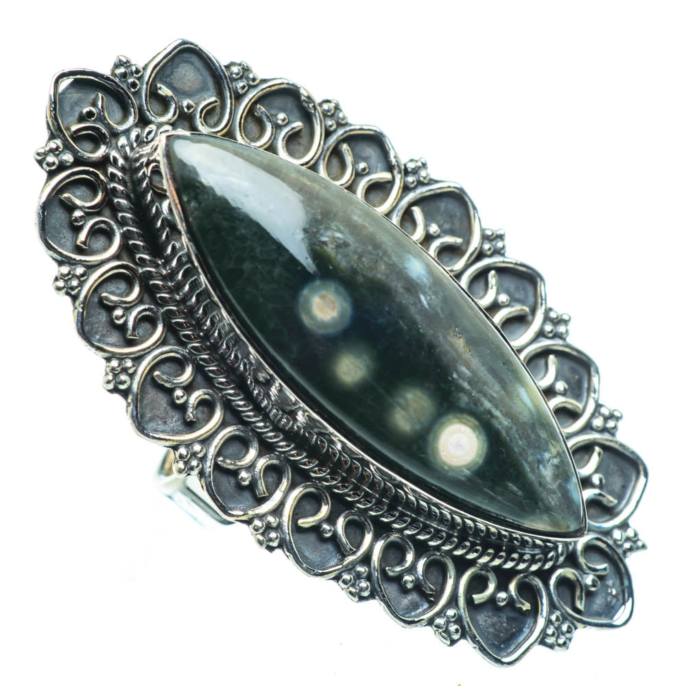 Ocean Jasper Rings handcrafted by Ana Silver Co - RING30321