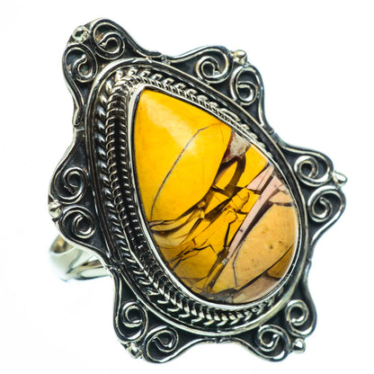 Brecciated Mookaite Rings handcrafted by Ana Silver Co - RING30331