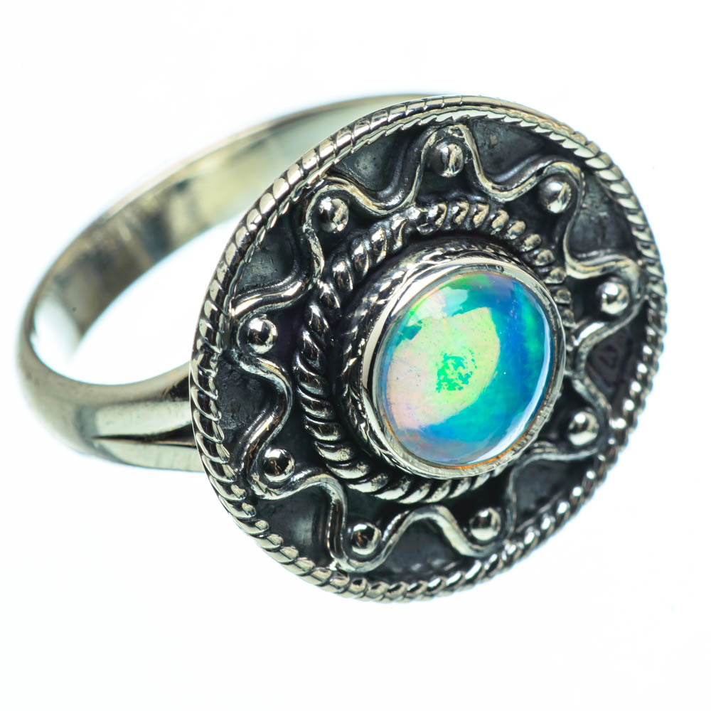 Ethiopian Opal Rings handcrafted by Ana Silver Co - RING30422