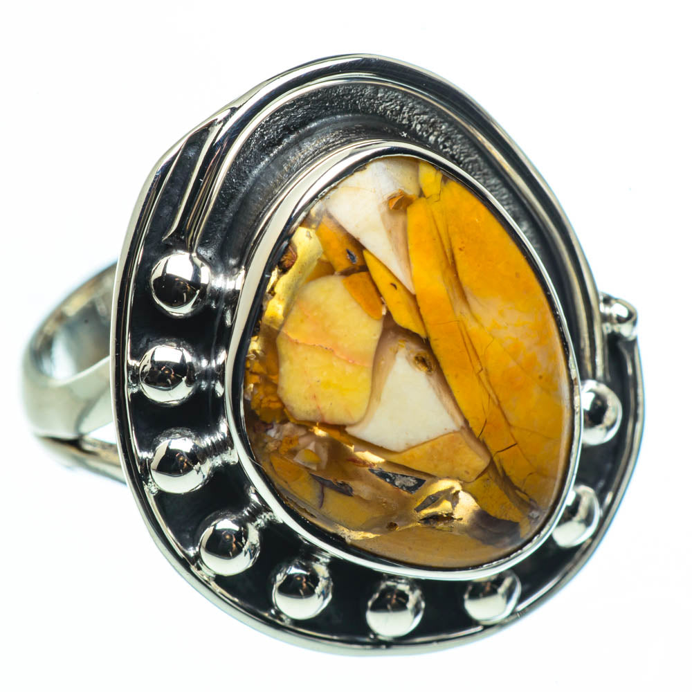 Brecciated Mookaite Rings handcrafted by Ana Silver Co - RING30431