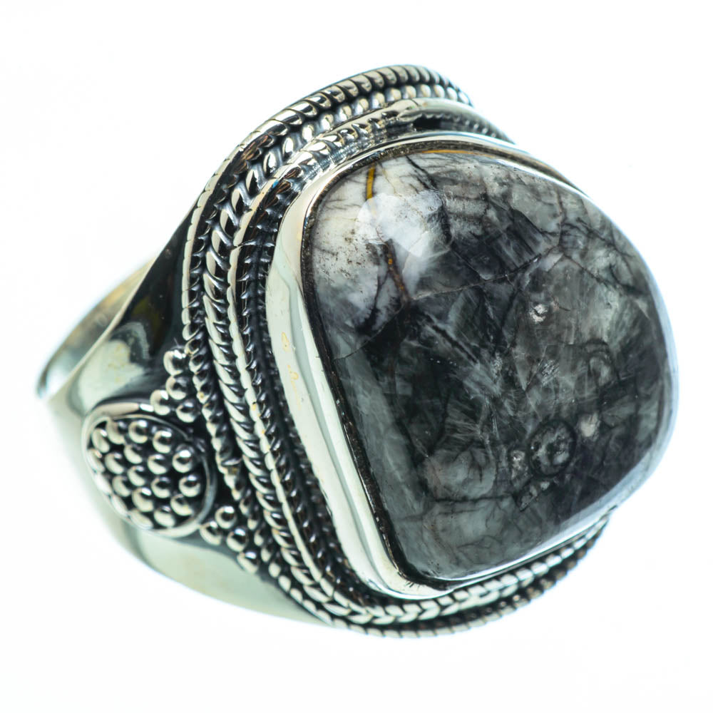 Pinolith Jasper Rings handcrafted by Ana Silver Co - RING30438