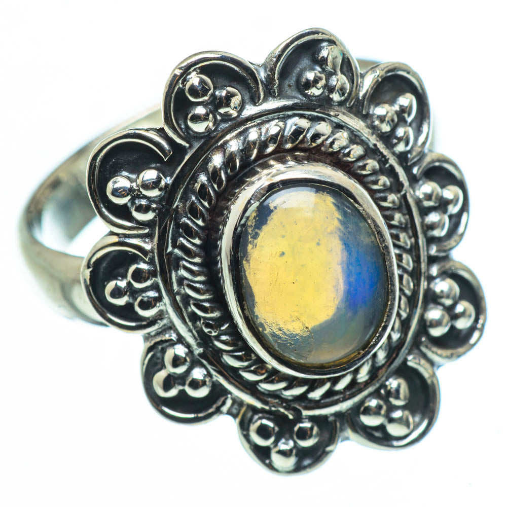 Ethiopian Opal Rings handcrafted by Ana Silver Co - RING30515