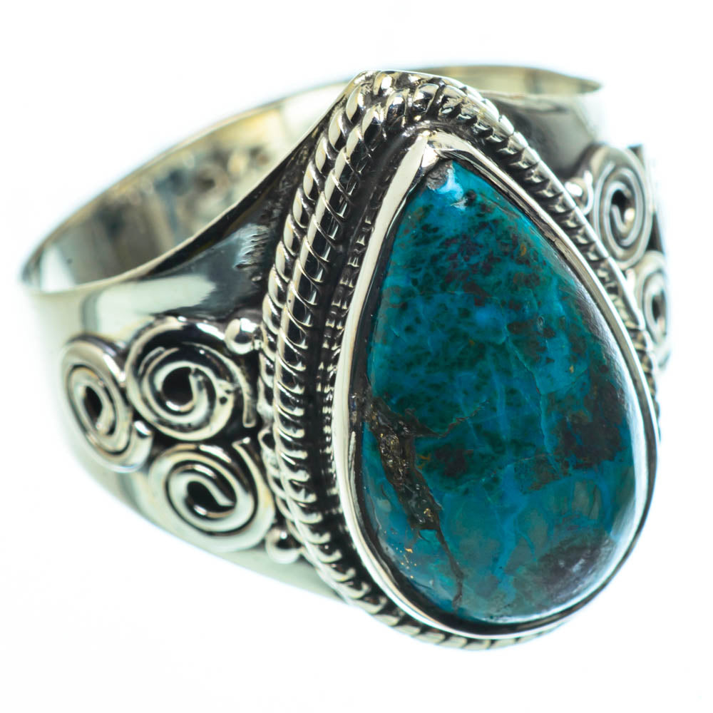 Chrysocolla Rings handcrafted by Ana Silver Co - RING30559