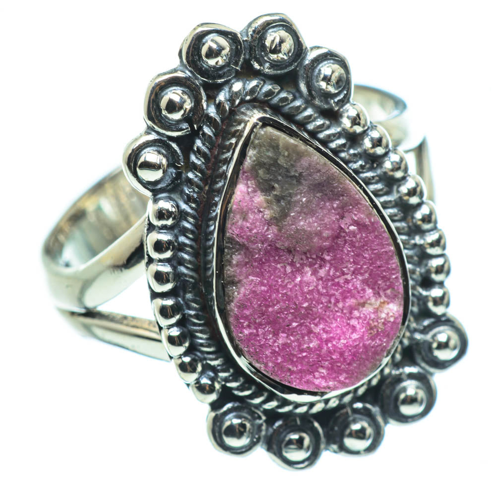 Cobalto Calcite Druzy Rings handcrafted by Ana Silver Co - RING30564