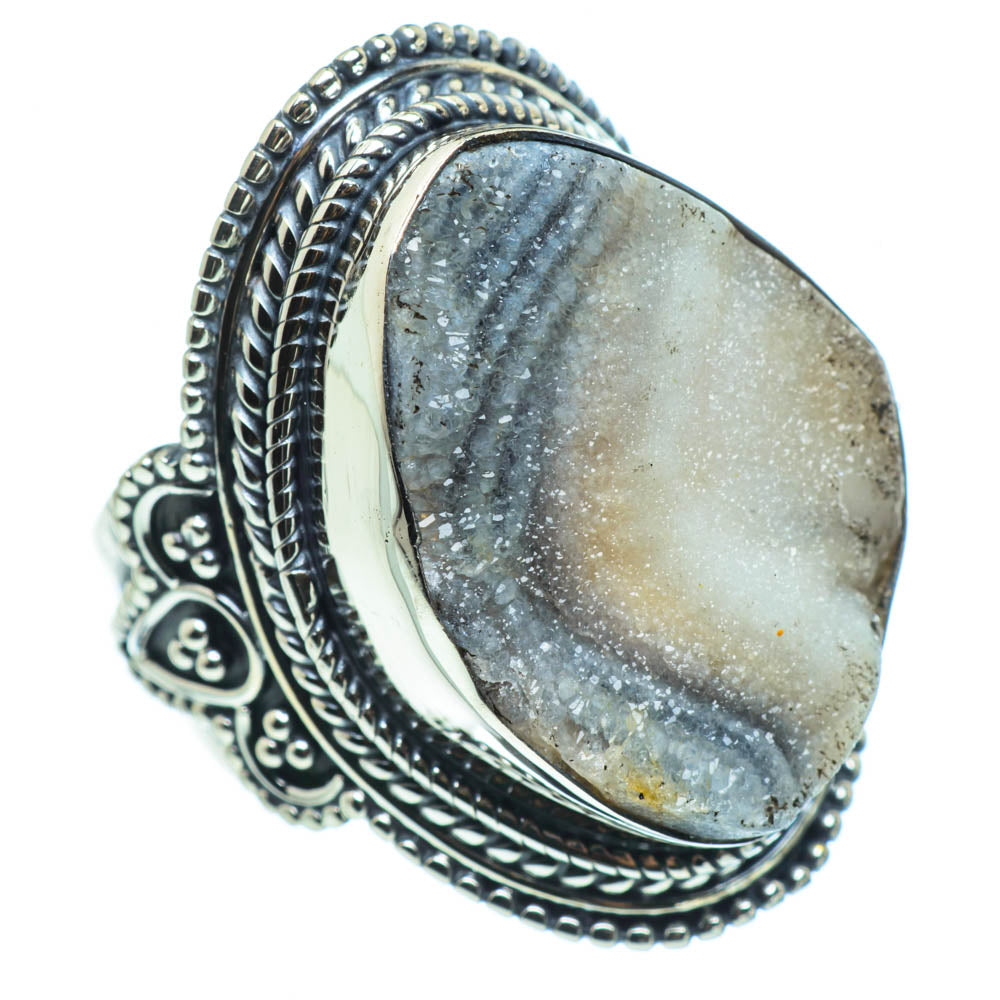 Desert Druzy Rings handcrafted by Ana Silver Co - RING30742
