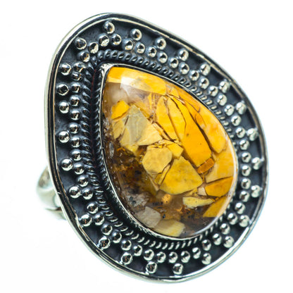 Brecciated Mookaite Rings handcrafted by Ana Silver Co - RING30767