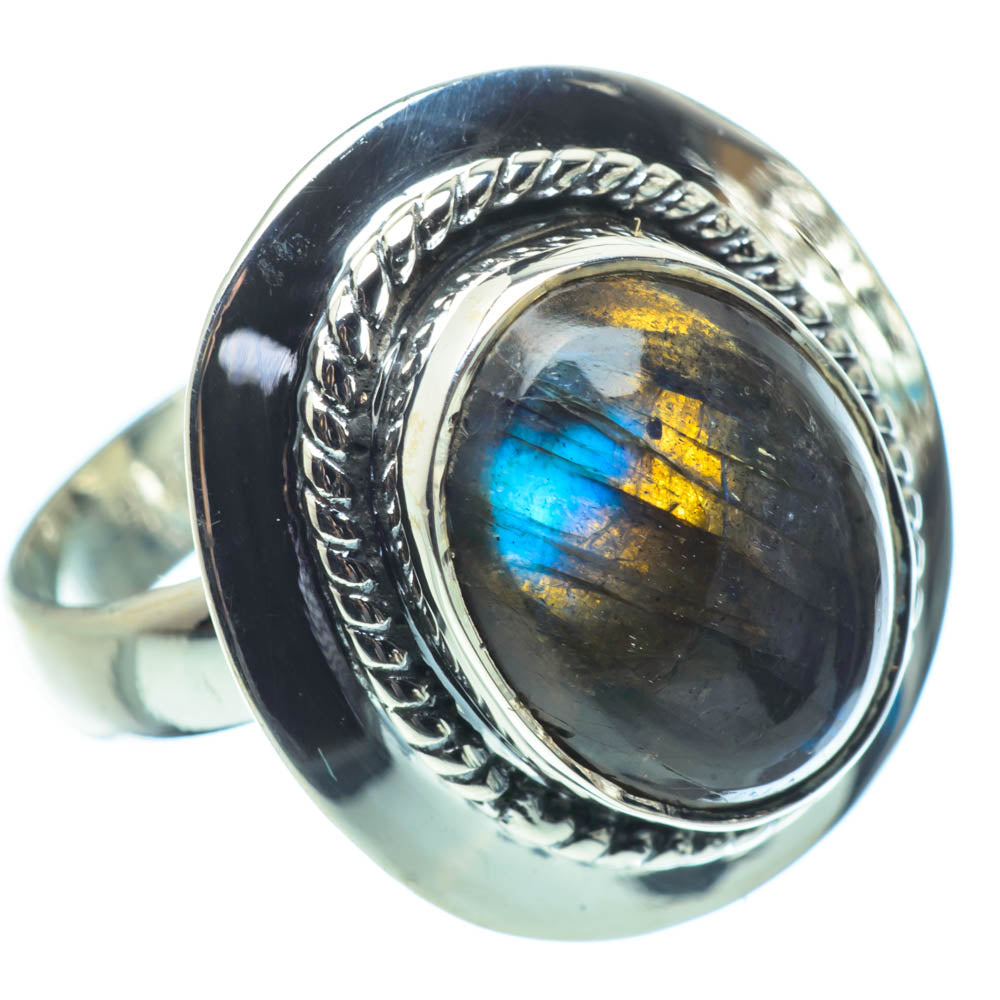Labradorite Rings handcrafted by Ana Silver Co - RING30933